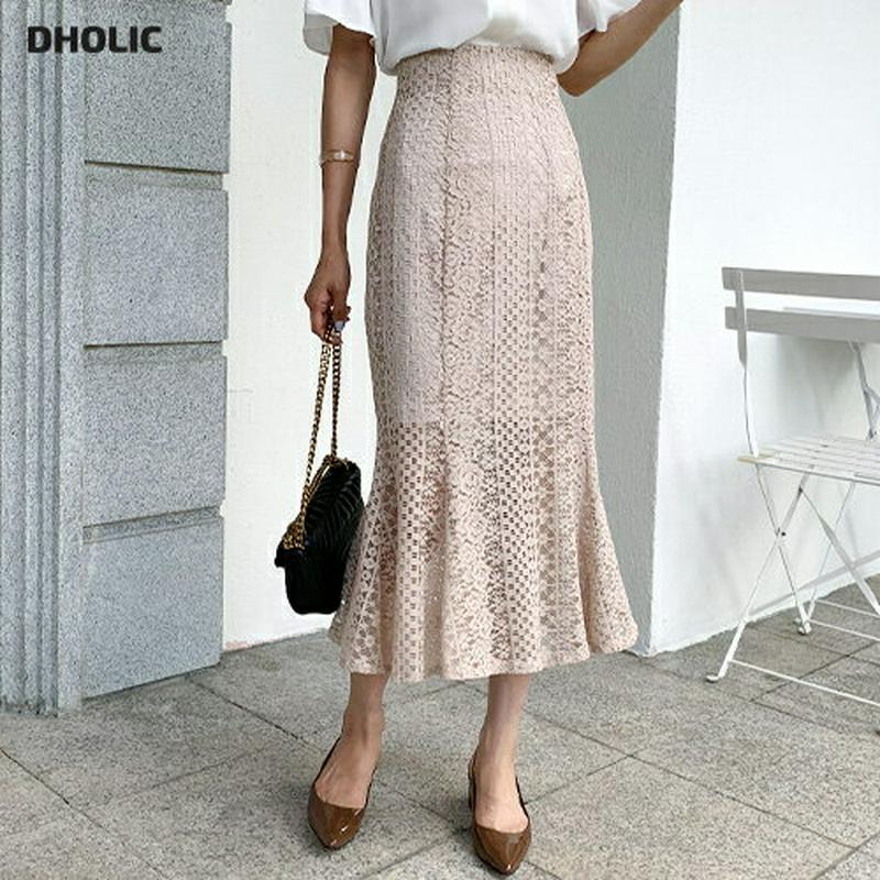 【新作10%OFF】マーメイドレーススカート・全5色・b56168 レディース【sk】【韓国 ファッション スカート ロング ロ