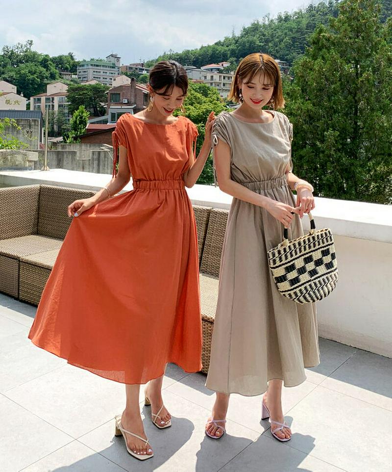 【新作10%OFF】ショルダードロストワンピース・全3色・b56158 レディース【ops】【韓国 ファッション ワンピース ロ