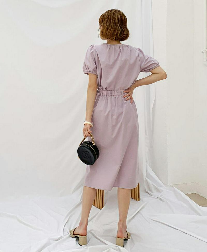 【新作10%OFF】ギャザーブラウス&ラップスカートSET・全3色・t56165 レディース【ops】【韓国 ファッション セッ