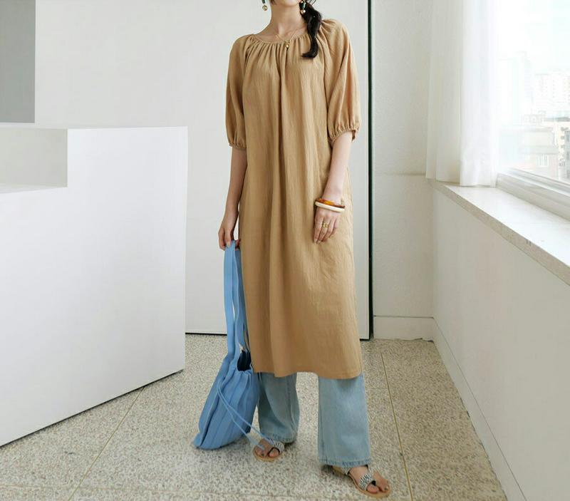 【新作10%OFF】ストラップ付ラグランワンピース・全3色・b60415 レディース【ops】【韓国 ファッション ワンピース 