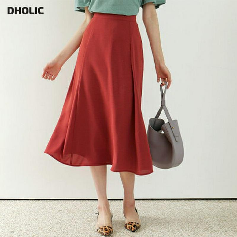 【新作10%OFF】バックゴムフレアスカート・全5色・b60428 レディース【sk】【韓国 ファッション スカート ロング ロ