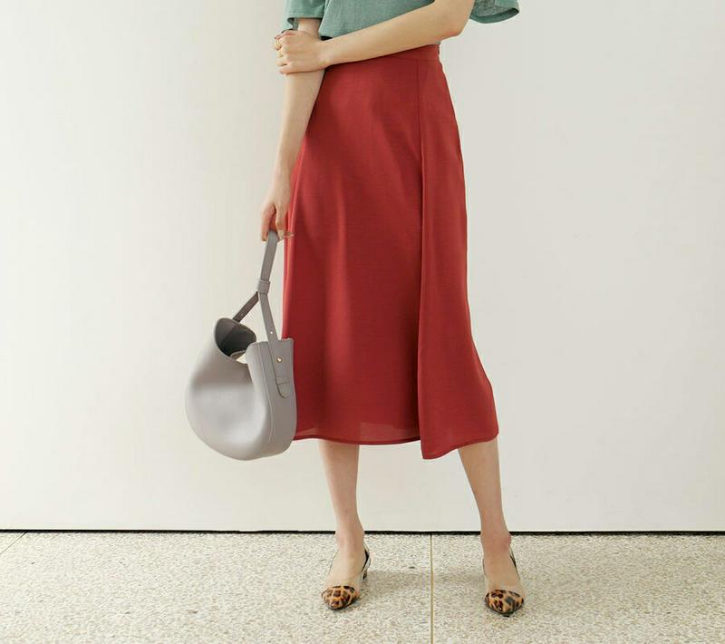 【新作10%OFF】バックゴムフレアスカート・全5色・b60428 レディース【sk】【韓国 ファッション スカート ロング ロ