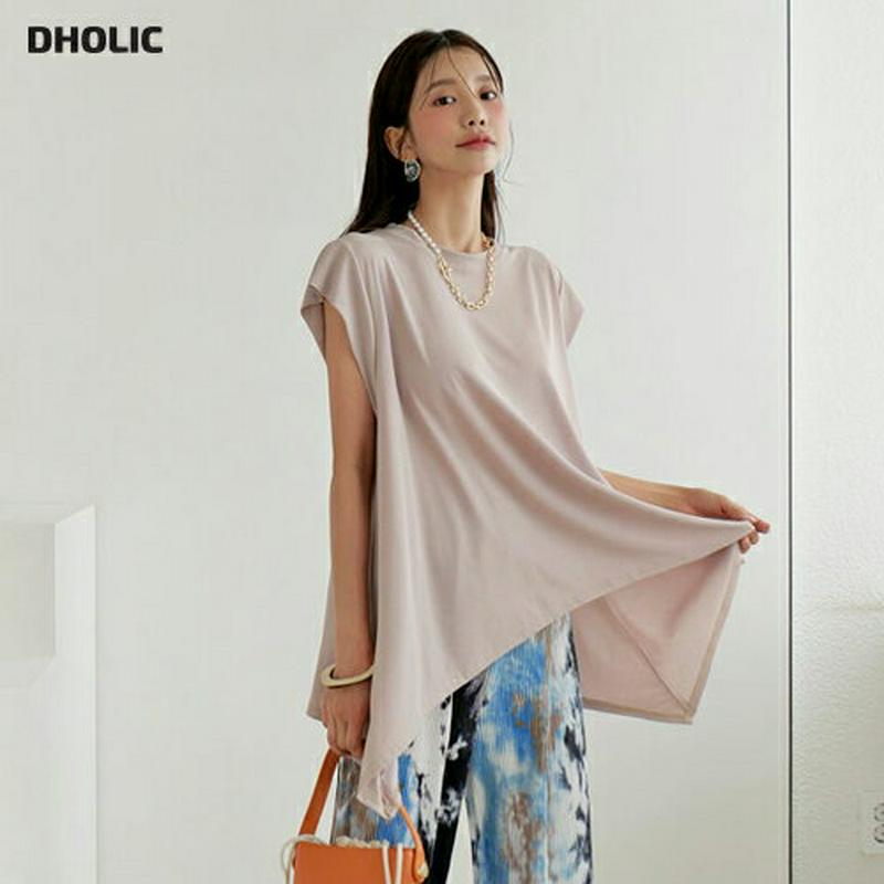 【新作10%OFF】キャップスリーブフレアTシャツ・全4色・b60401 レディース【tops】【韓国 ファッション トップス 