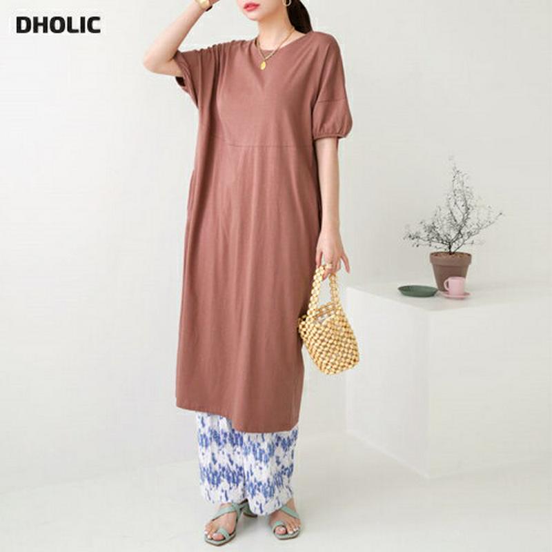 【新作10%OFF】パフスリーブワンピース・全3色・b63152 レディース【ops】【韓国 ファッション ワンピース ロング 