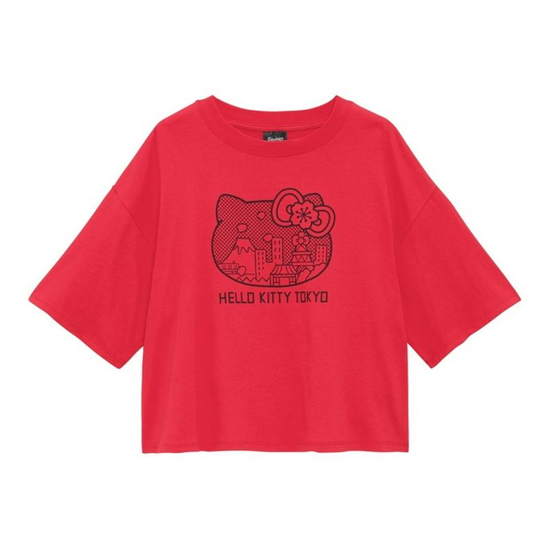クロップドT(5分袖)SANRIO 1+X