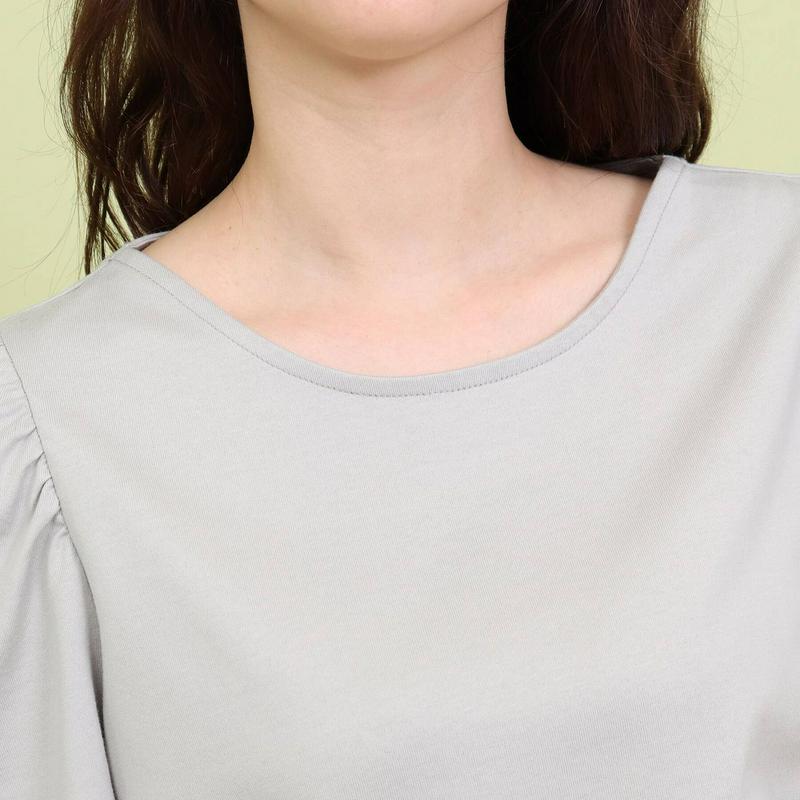 【ＷＥＢ先行】アームホールギャザーコットンＴシャツ（ａｎａｔｅｌｉｅｒ／アナトリエ）