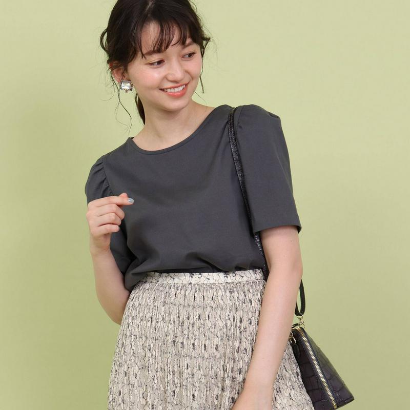 【ＷＥＢ先行】アームホールギャザーコットンＴシャツ（ａｎａｔｅｌｉｅｒ／アナトリエ）