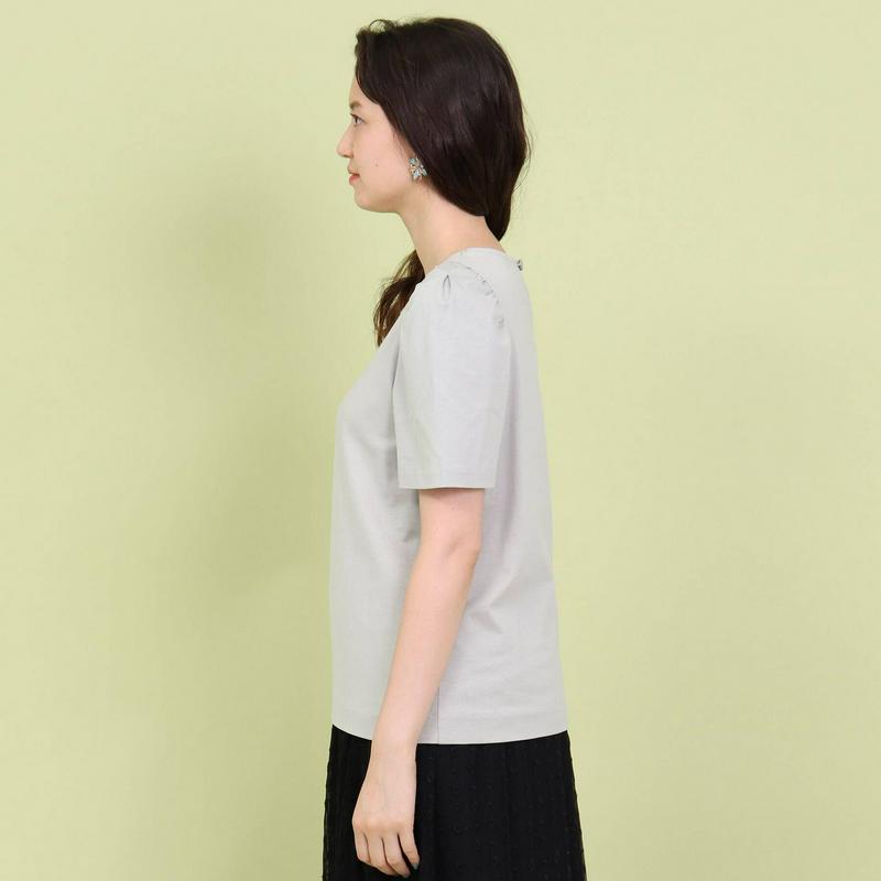 【ＷＥＢ先行】アームホールギャザーコットンＴシャツ（ａｎａｔｅｌｉｅｒ／アナトリエ）