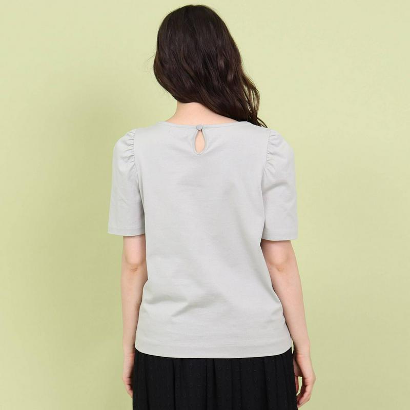 【ＷＥＢ先行】アームホールギャザーコットンＴシャツ（ａｎａｔｅｌｉｅｒ／アナトリエ）