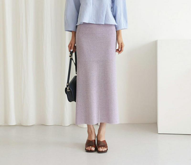 【新作10%OFF】ニットHラインスカート・全4色・t47768 レディース【sk】【韓国 ファッション ボトムス スカート ロ