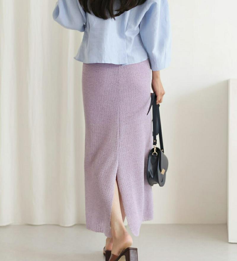 【新作10%OFF】ニットHラインスカート・全4色・t47768 レディース【sk】【韓国 ファッション ボトムス スカート ロ