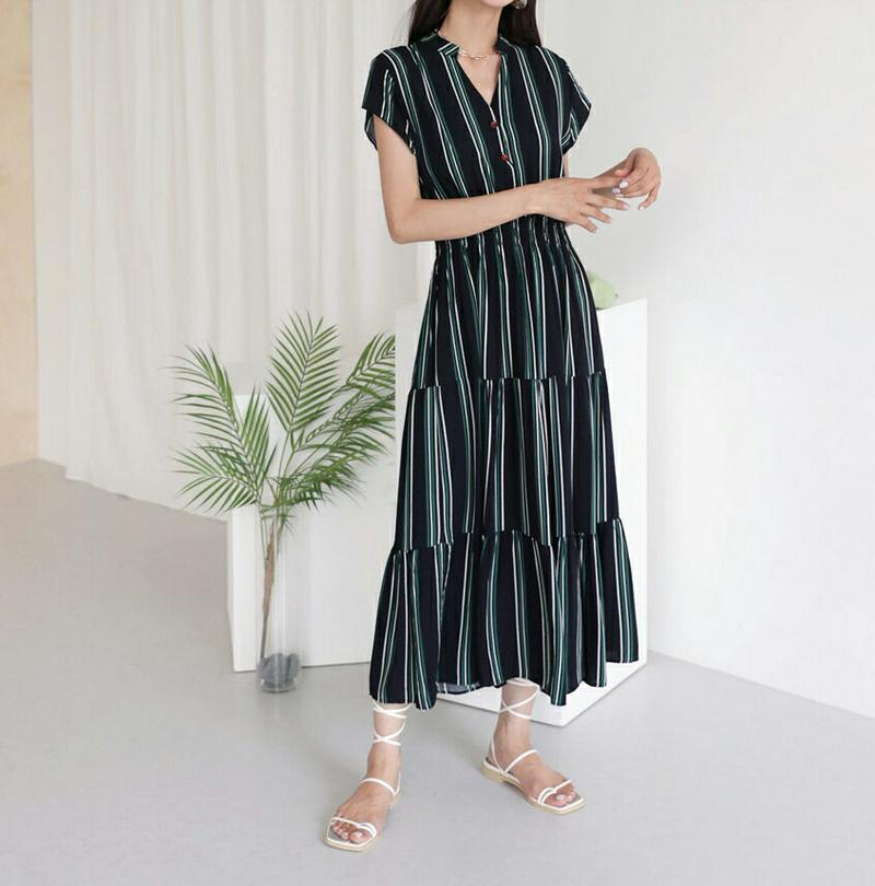 【新作10%OFF】2WAYストライプワンピース・全1色・b47762 レディース【ops】【韓国 ファッション ワンピース ロ
