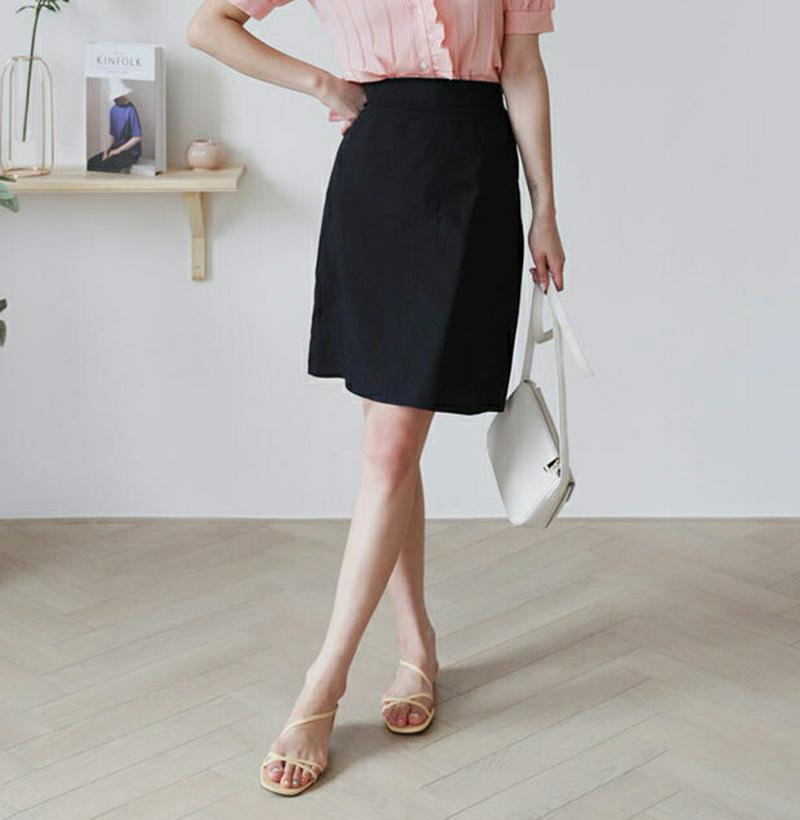 【新作10%OFF】Aラインミディスカート・全4色・b47773 レディース【sk】【韓国 ファッション ボトムス スカート A