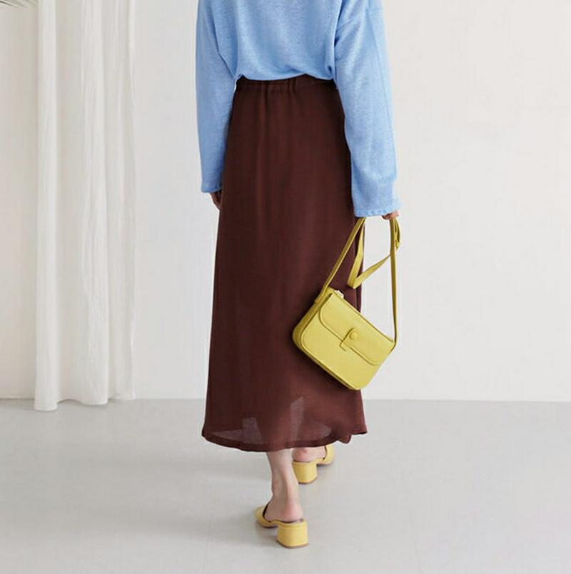 【新作10%OFF】リネン混フレアスカート・全3色・t47775 レディース【sk】【韓国 ファッション ボトムス スカート ロ