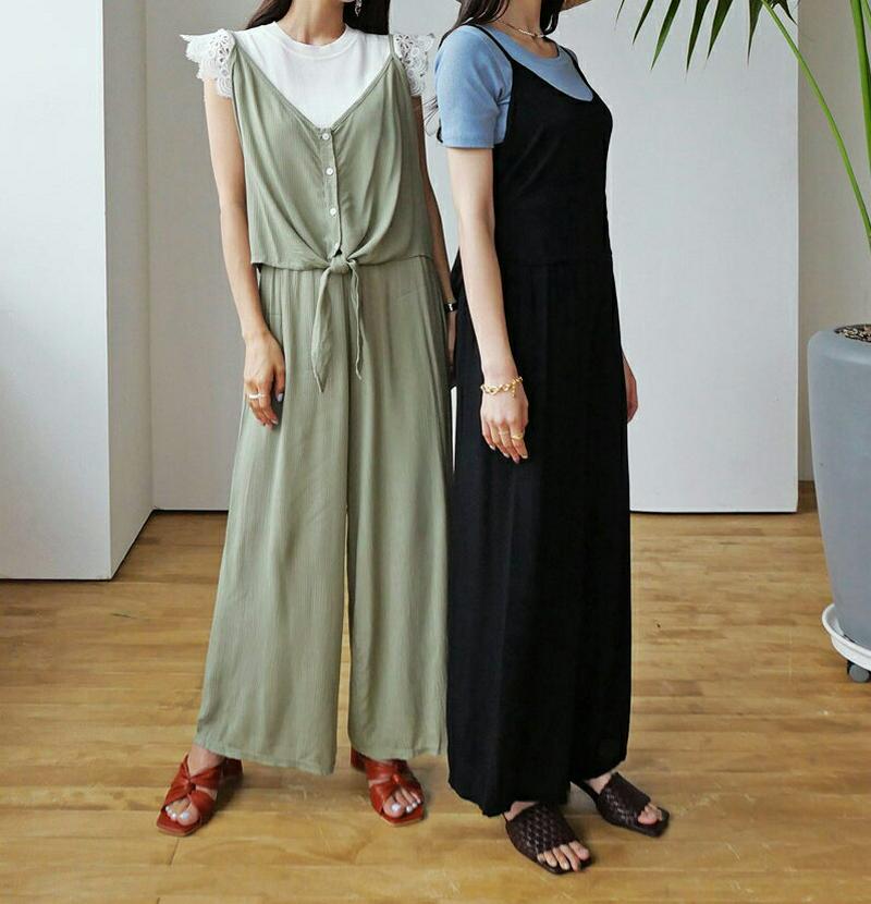 イージーフレアパンツ・全3色・t56582 レディース【pt】【韓国 ファッション ボトムス パンツ ズボン ロングパンツ ワイ