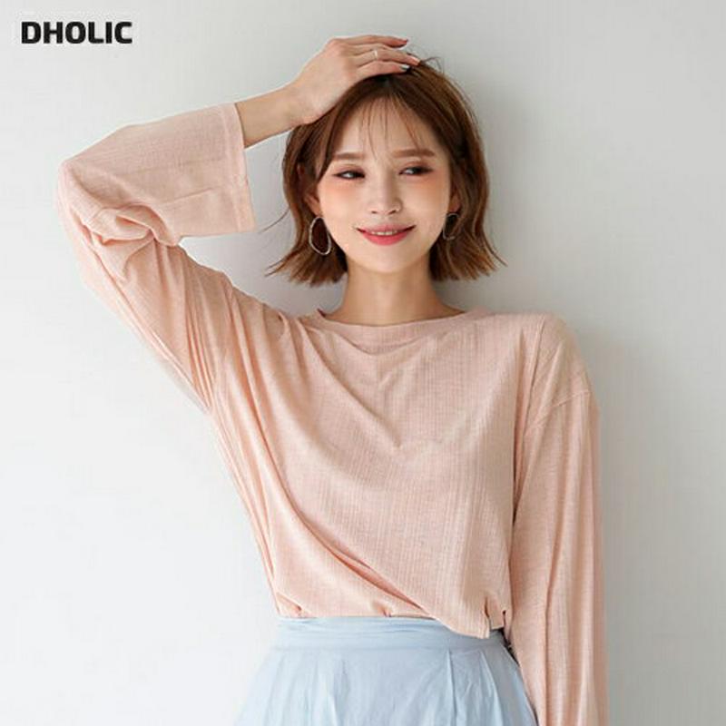 【新作10%OFF】フロントスリットTシャツ・全4色・t60415 レディース【tops】【韓国 ファッション トップス Tシャ