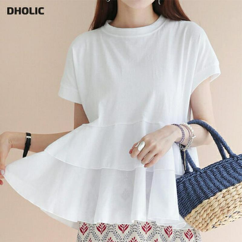 【新作10%OFF】ティアードTシャツ・全3色・b63221 レディース【tops】【韓国 ファッション トップス Tシャツ 半