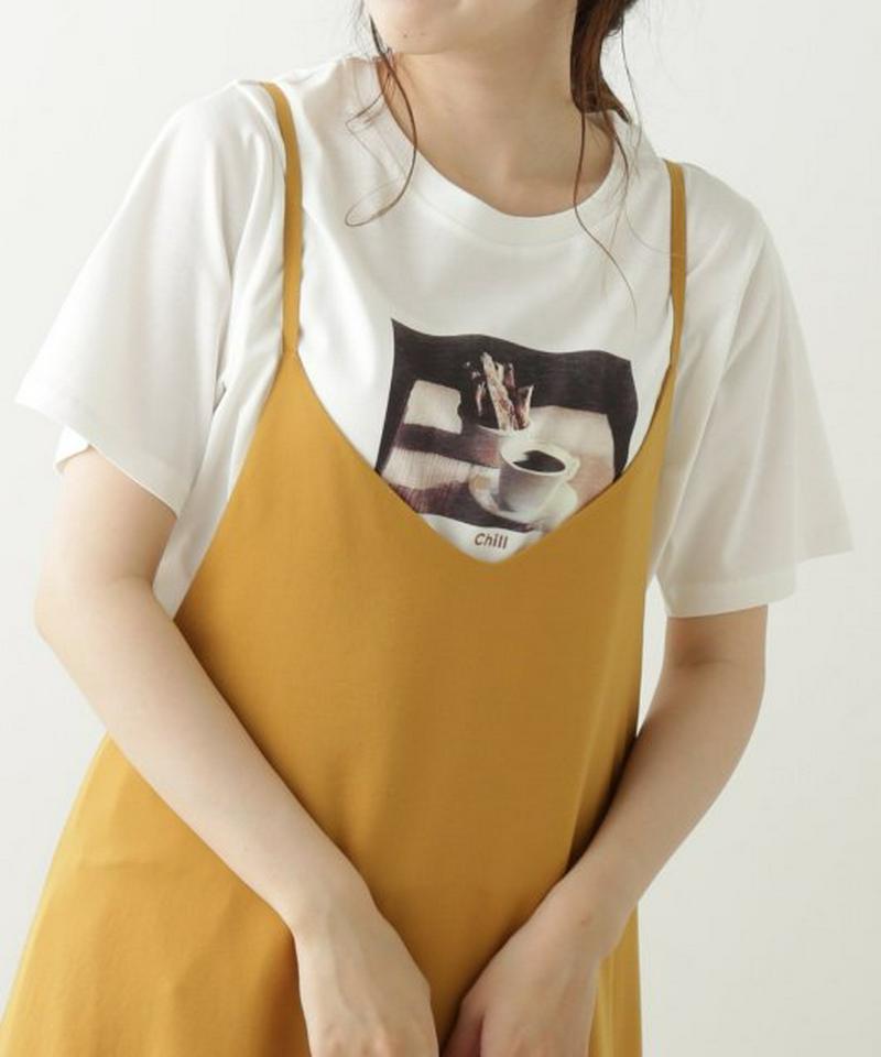 cafeプリントＴシャツ