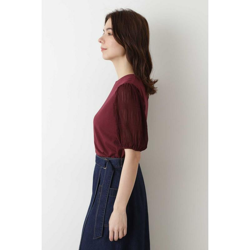 マジョリカプリーツスリーブカットソー（NATURAL BEAUTY BASIC／ナチュラルビューティー ベーシック）