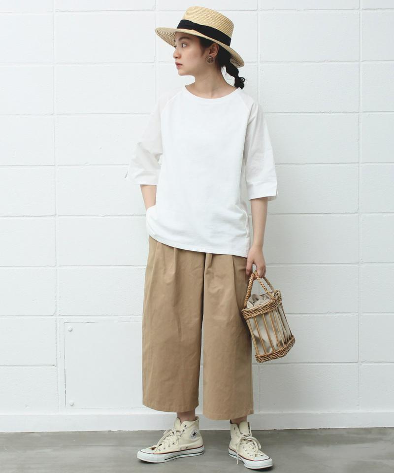 mat　Ｃ／Ｎアシンメトリータックパンツ（mat quotidien）