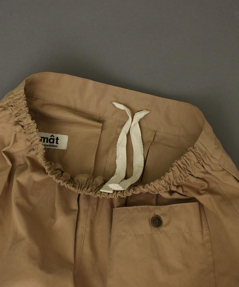 mat　Ｃ／Ｎアシンメトリータックパンツ（mat quotidien）