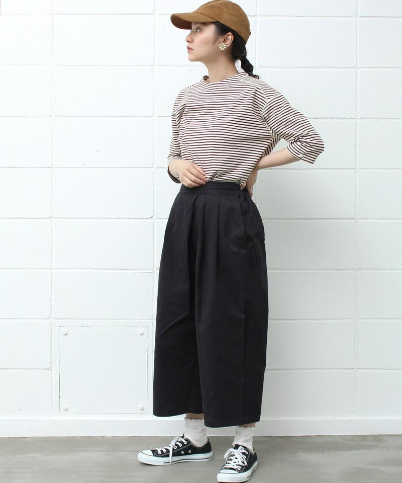 mat　Ｃ／Ｎアシンメトリータックパンツ（mat quotidien）
