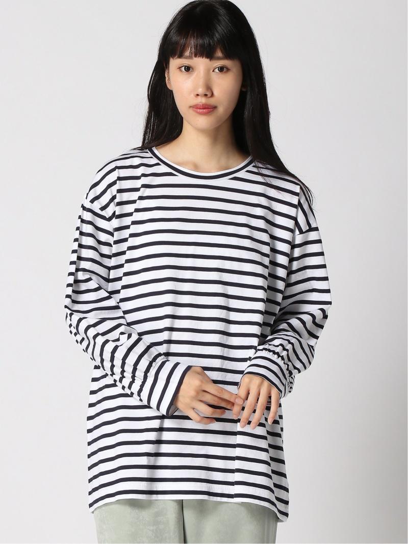 シルケットボーダーロングTシャツ