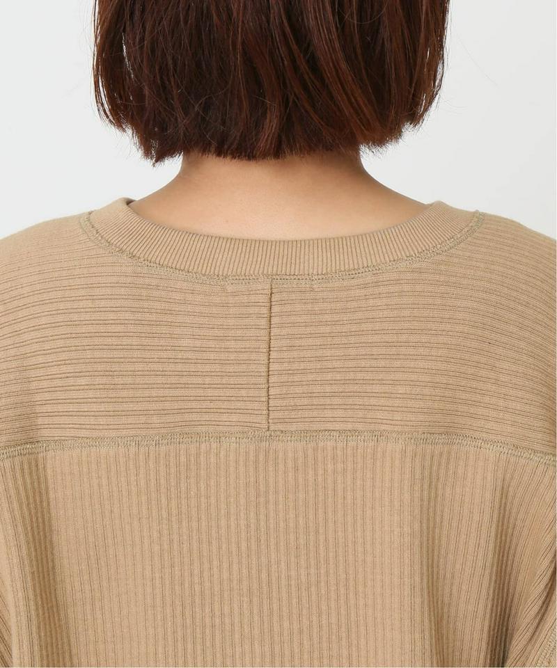 【CLANE/クラネ】HEAVY RIB V NECK TOPS：カットソー◆（JOURNAL STANDARD）