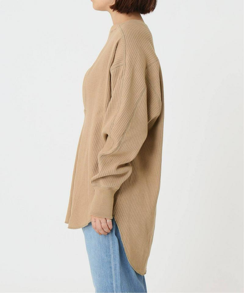 【CLANE/クラネ】HEAVY RIB V NECK TOPS：カットソー◆（JOURNAL STANDARD）