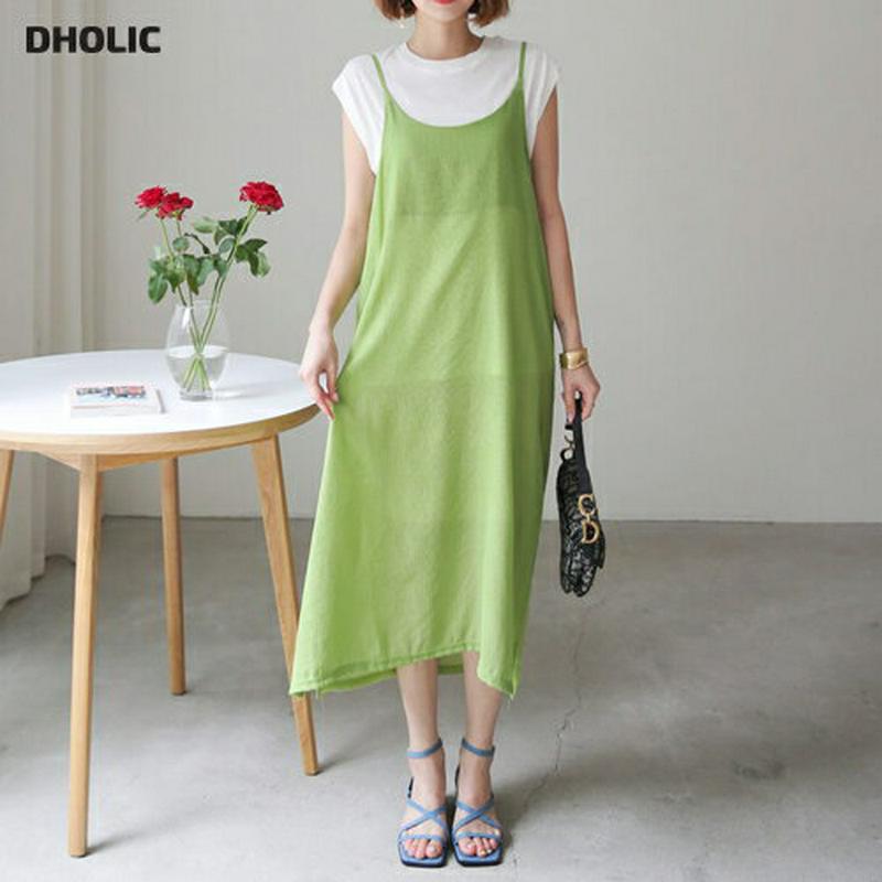 【新作10%OFF】2WAYスリーブレスワンピース・全4色・b60556 レディース【ops】【韓国 ファッション ワンピース 