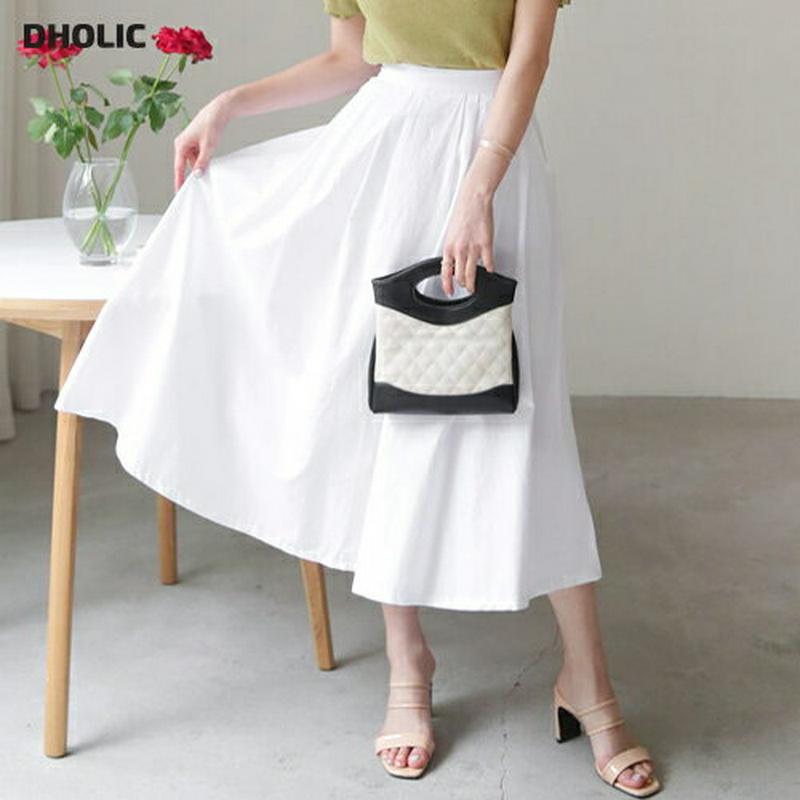 【新作10%OFF】タックフレアスカート・全2色・t60563 レディース【sk】【韓国 ファッション ボトムス スカート ロン