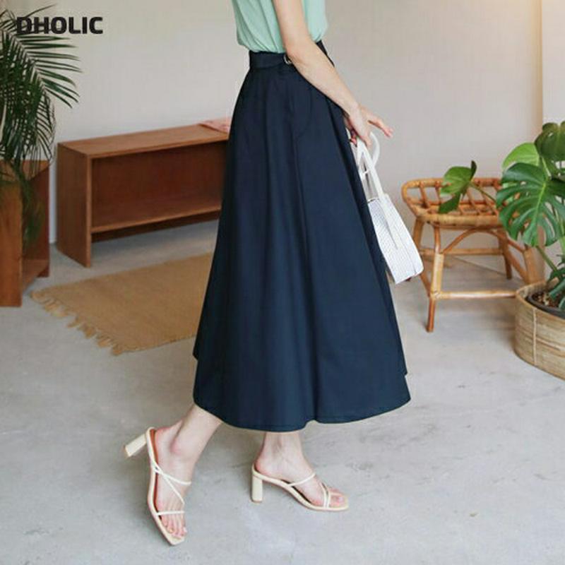 【新作10%OFF】サイドバックルスカート・全2色・t60567 レディース【sk】【韓国 ファッション ボトムス スカート ロ