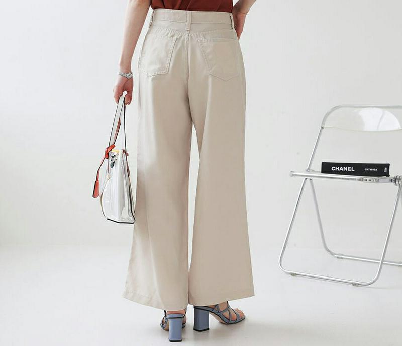 【新作10%OFF】ワイドボタンパンツ・全2色・t63272 レディース【pt】【韓国 ファッション パンツ ロングパンツ ズボ