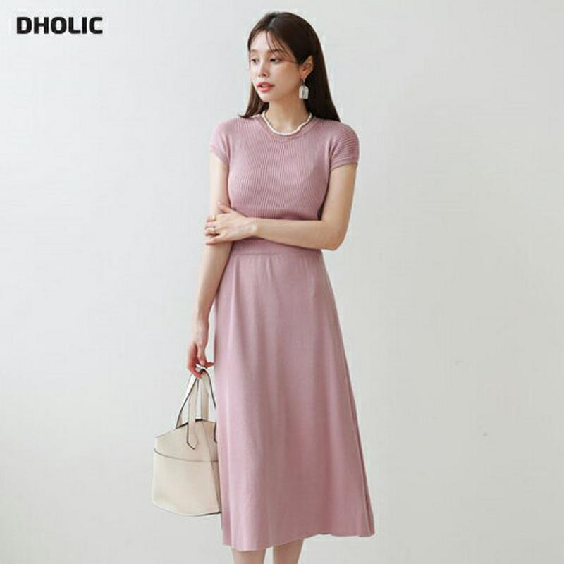 【新作10%OFF】リブフリルニット&スカートSET・全4色・b63270 レディース【ops】【韓国 ファッション セットアッ