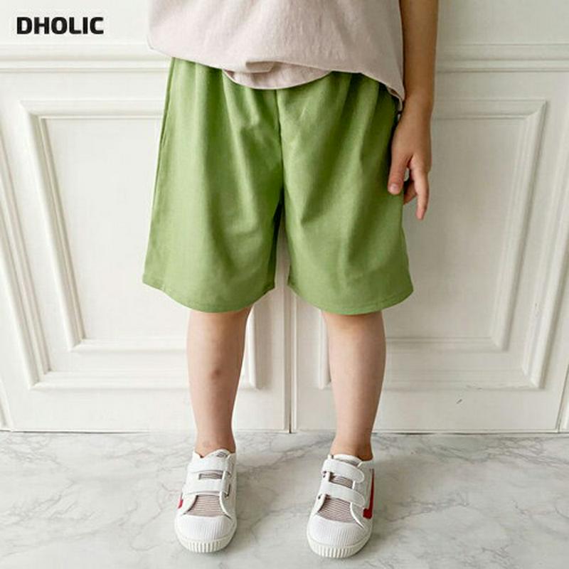 2COLORSカラーハーフパンツ・p004451 キッズ【3~8才】【pt】【ボトムス パンツ ズボン ハーフパンツ 半ズボン シンプル カジュアル ラフ 単色 無地 女の子 男の子 韓国 韓国子供服 子供 こども 子供服 こども服】【KIDS】