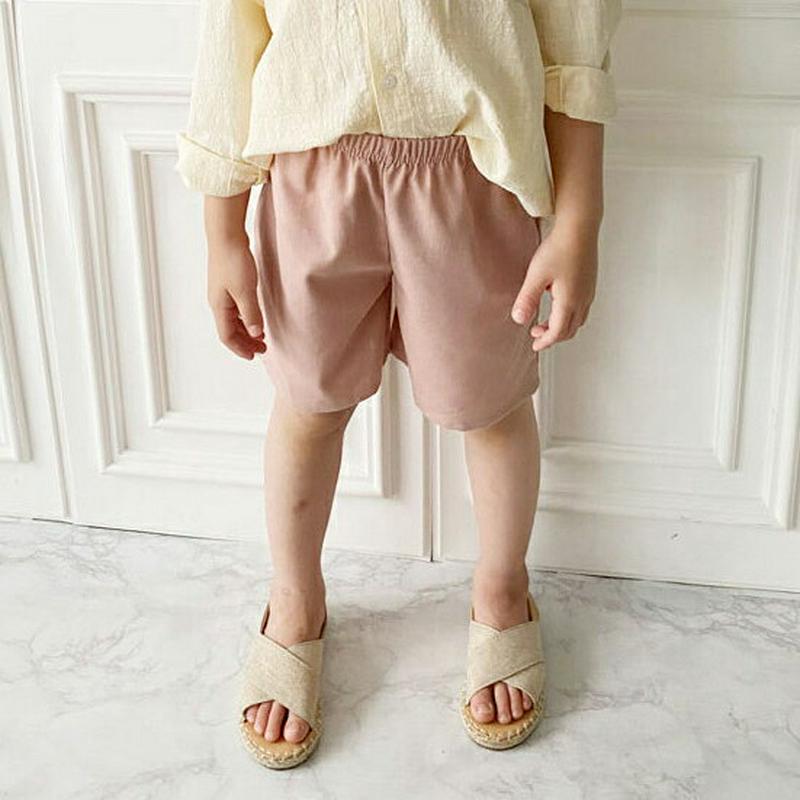 2COLORSカラーハーフパンツ・p004451 キッズ【3~8才】【pt】【ボトムス パンツ ズボン ハーフパンツ 半ズボン シンプル カジュアル ラフ 単色 無地 女の子 男の子 韓国 韓国子供服 子供 こども 子供服 こども服】【KIDS】