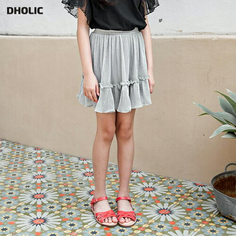 【新作10%OFF】グリッターフリルスカートパンツ・p004522 キッズ【3~8才】【sk】【ボトムス スカートパンツ ミニ 