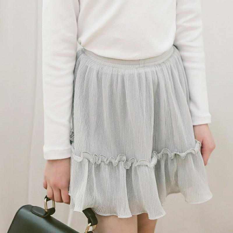 【新作10%OFF】グリッターフリルスカートパンツ・p004522 キッズ【3~8才】【sk】【ボトムス スカートパンツ ミニ 