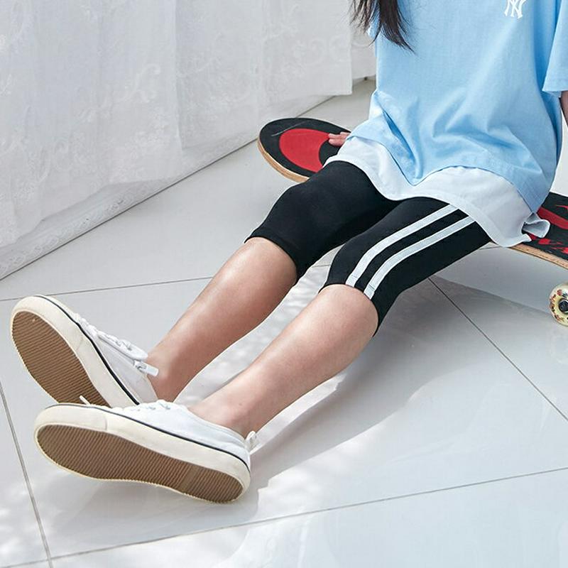 【新作10%OFF】7分丈配色レギンス・p004506 キッズ【3~8才】【pt】【レギンス ボトムス パンツ 配色 七分丈 7