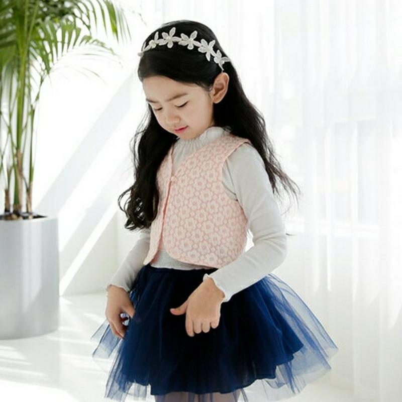 【新作10%OFF】エンボスフラワーベスト・p004517 キッズ【3~8才】【jk】【トップス ベスト アウター エンボス フ