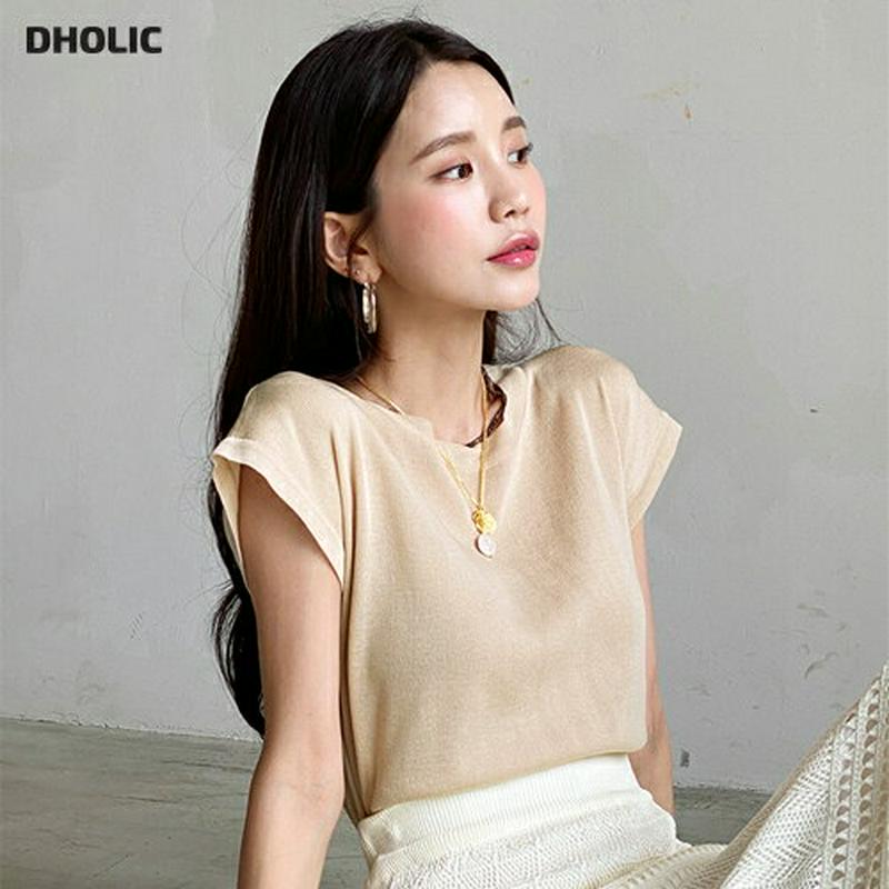 【只今10%OFF】2TYPEフレンチスリーブニット・全4色・b55967 レディース【tops】【韓国 ファッション トップス