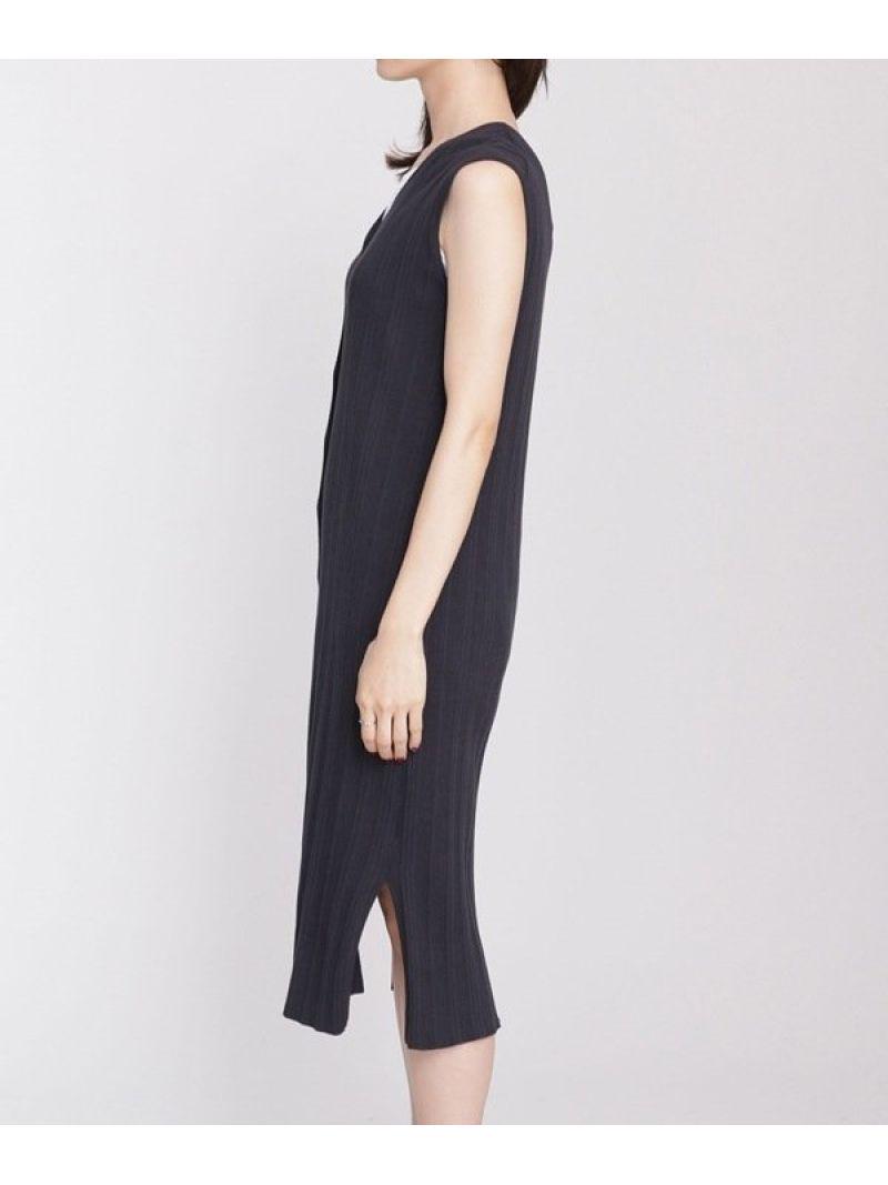 CLEAN FEEL KNIT リブジレワンピース