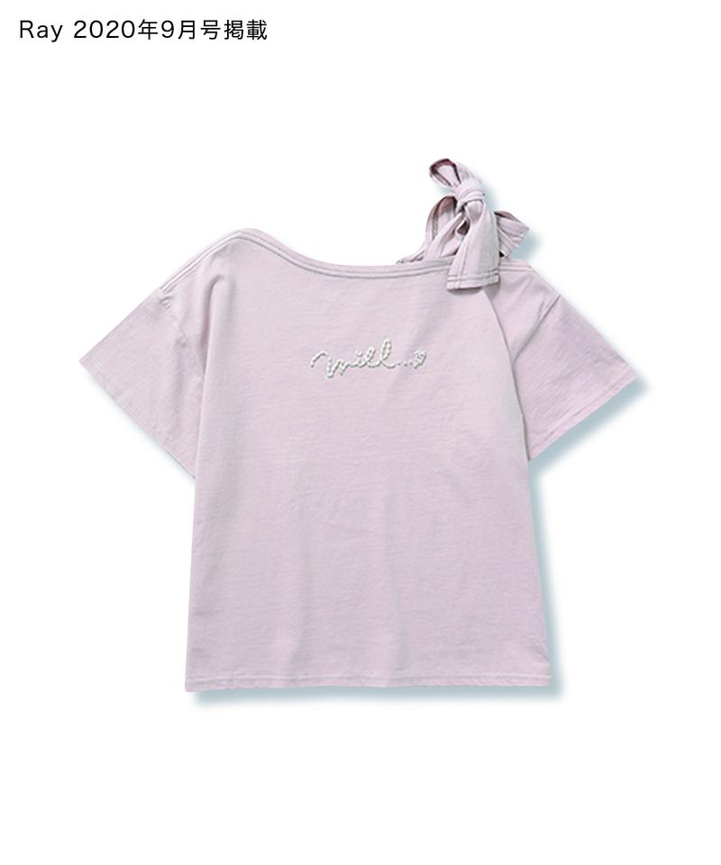 【Ray9月号掲載】パールロゴステッチロゴTシャツ