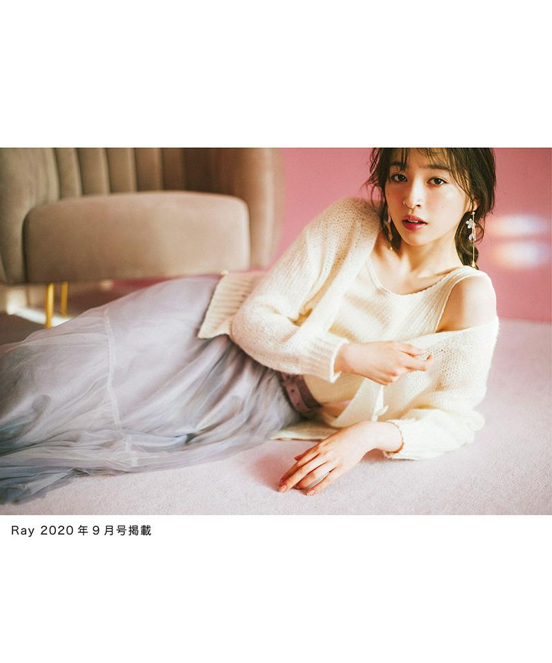 グラデーションチュールベルテッドスカート