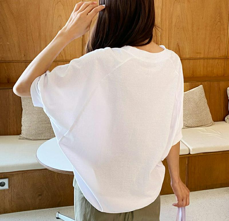 【新作10%OFF】ラグランドルマンスリーブTシャツ・全3色・b60460 レディース【tops】【韓国 ファッション トップス
