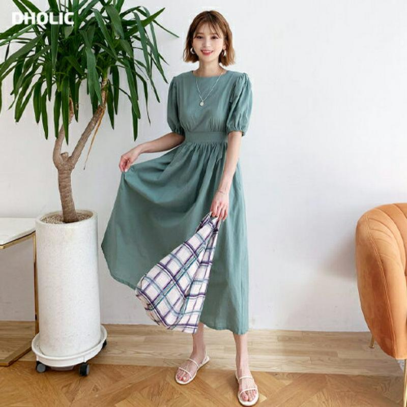 【新作10%OFF】バックリボンフレアワンピース・全2色・t60483 レディース【ops】【韓国 ファッション ワンピース ロ