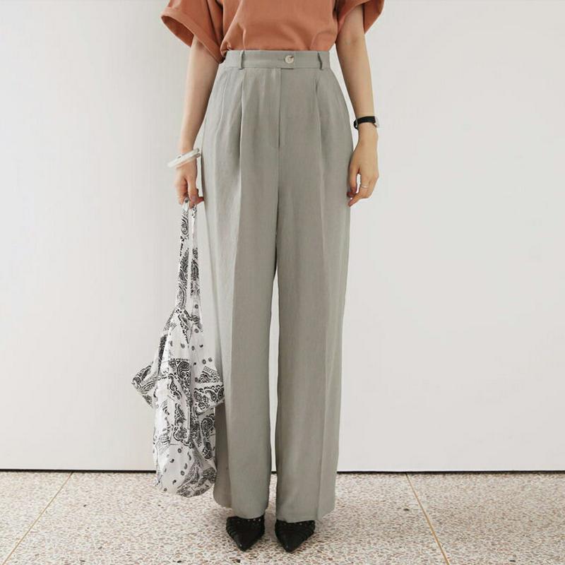 【新作10%OFF】ツータックワイドパンツ・全3色・t63342 レディース【pt】【韓国 ファッション パンツ ロングパンツ 