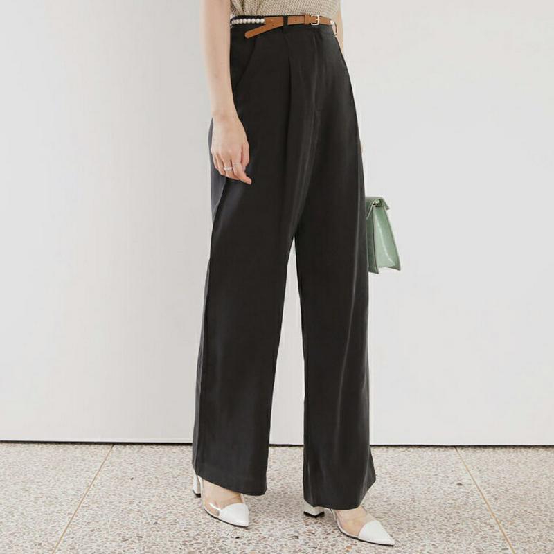 【新作10%OFF】タックストレートパンツ・全3色・t63343 レディース【pt】【韓国 ファッション パンツ ズボン ボトム