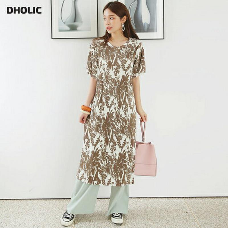 【新作10%OFF】プリーツフローラルワンピース・全2色・t63340 レディース【ops】【韓国 ファッション ワンピース ロ