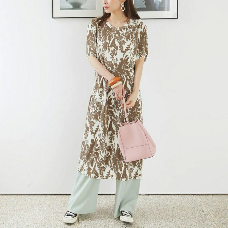 【新作10%OFF】プリーツフローラルワンピース・全2色・t63340 レディース【ops】【韓国 ファッション ワンピース ロ